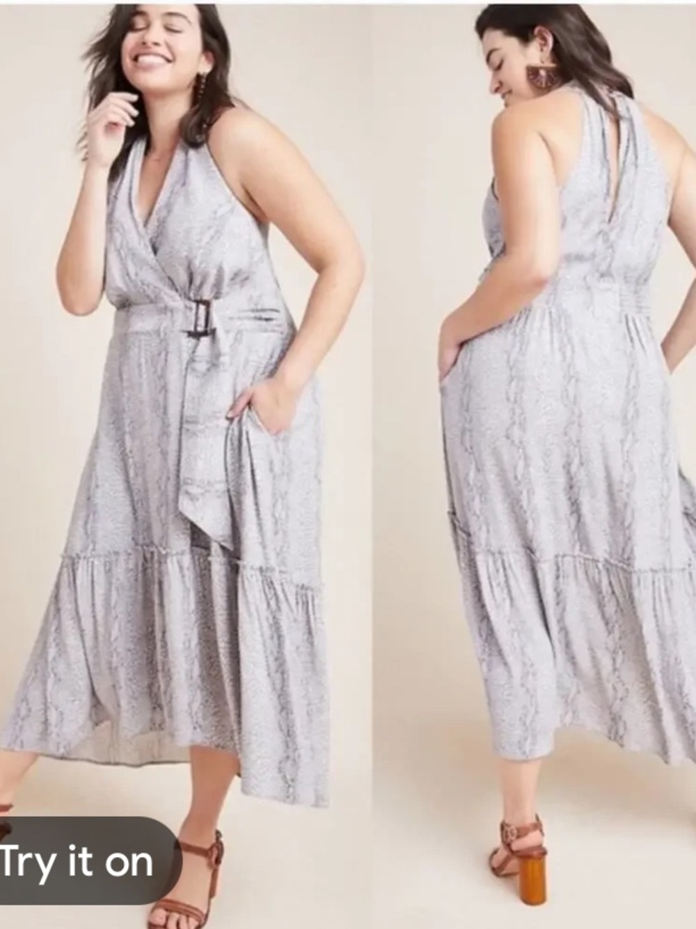 Anthropologie Marfa Snakeskin Dress - Picture 3 of 10